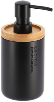 Zeeppompje 102 series - zwart/bamboe - PS - 7,5 x 17 cm - 280 ml