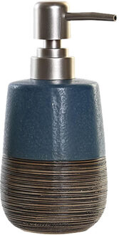 Zeeppompje/dispenser polystone marine blauw 16 cm - Zeeppompjes