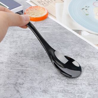 Zeer 304 Roestvrij Stalen Lepel Rijst Soep Lepel Kids Ijs Dessert Lepel Keuken Diner Servies Goud 3 Size grote SV / l