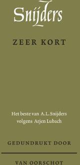 Zeer kort -  A.L. Snijders (ISBN: 9789028252172)