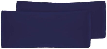 Zeer Zacht Een Set Van 2 Kussenslopen Woninginrichting Kamer Bier Decoratie Sofa Sierkussen Kamer Kussensloop decor 40x70cm donker blauw