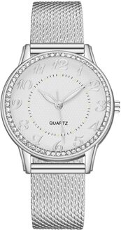Zegarek Damski Women Watches Luxury Mesh Band Bracelet Rose Gold Watches Reloj Inlaid Crystal Watch Relogio Feminino