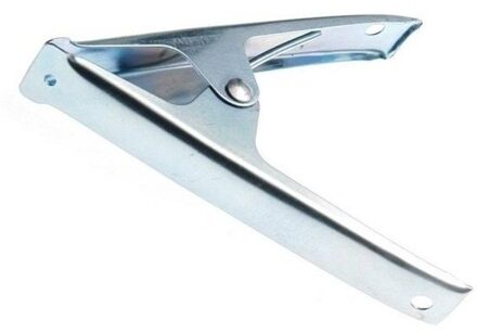 Zeilklem - 1x - zeilclip - metaal - 10 cm - Klemmen voor dekzeilen Zilver
