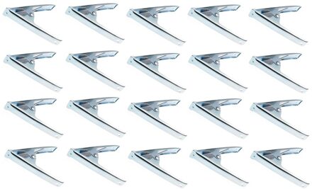 Zeilklem - 20x - zeilclip - metaal - 10 cm - Klemmen voor dekzeilen
