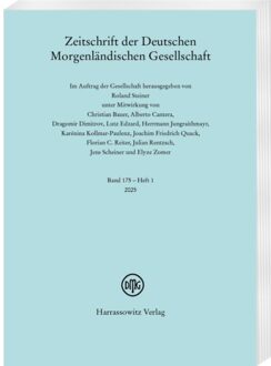 Zeitschrift Der Deutschen Morgenländischen Gesellschaft 175 (2025) 1