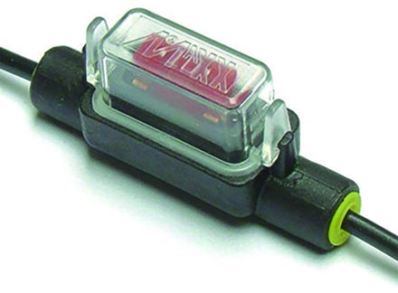 zekeringhouder LP 1,5 mm zwarte kabel 135 mm in blister 30379102p