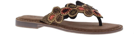Zelda slipper kralen | maat: | kleur: | dames slippers - maat 38 Veelkleurig