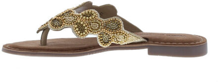 Zelda slipper kralen | maat: | kleur: | dames slippers - maat 42 Goud