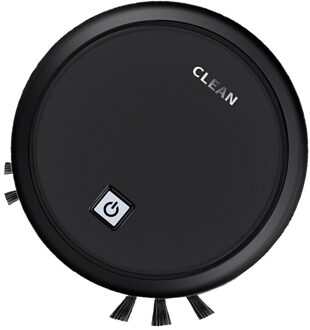 Zelf Genavigeerd Oplaadbare Smart Robot Stofzuiger Voor Thuis Automatische Vegen Stof Steriliseren Smart Gepland Auto Veegmachine zwart met brush