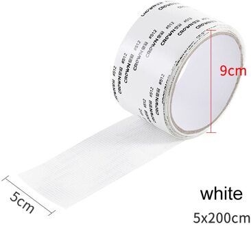 Zelf Hechting Scherm Reparatie Patch Tape Venster Deur Scherm Voor Home Anti Mosquito Fly Bug Netto Mesh Gebroken Gaten Reparatie 5x200CM wit