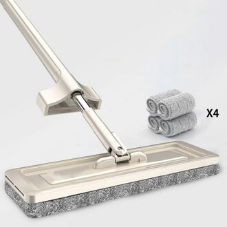 Zelf Squeeze Mop Cleaning Magic Spin Platte Mop Voor Wassen Huis Cleaner Tool Badkamer Accessoires Lui Floor Ruitenwisser Sliding Type