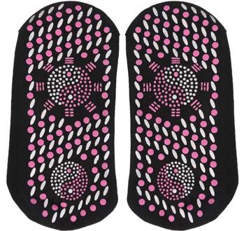 Zelf Verwarmd Sokken Slijtvast Zelf Verwarmd Sokken Winter Magnetische Therapie Warme Gezonde Sokken Voor Outdoor Sport zwart