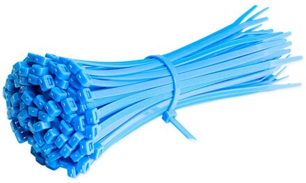 Zelfblokkerende Plastic Nylon Zip Premium Banden Tie Wraps Banden Sterke Extra Lange Alle Maten & Kleuren Strap Nylon kabel Tie Set blauw