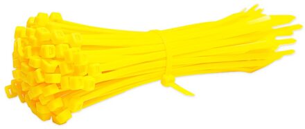 Zelfblokkerende Plastic Nylon Zip Premium Banden Tie Wraps Banden Sterke Extra Lange Alle Maten & Kleuren Strap Nylon kabel Tie Set geel