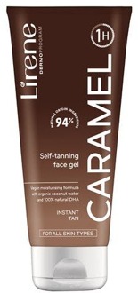 Zelfbruiner Lirene Self Fanning Face Gel Caramel 75 ml