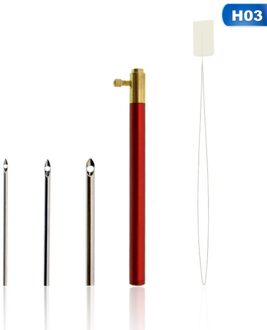 Zelfgemaakte Threader Breien Naald Naaien Borduren Pen Met Naald Borduren Stiksels Punch Handvat Diy Craft Tool 03