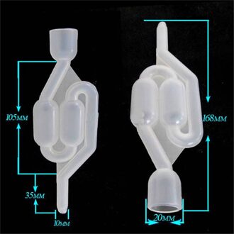 Zelfgemaakte Wijn Vent Air Lock Uitlaat One-Way Home Brew Wijn Gisting Luchtsluis Terugslagklep Water Verzegelde Kleppen Franse