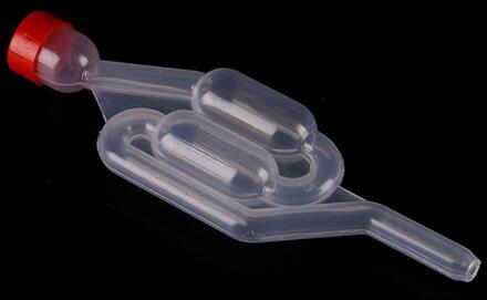 Zelfgemaakte Wijn Vent Air Lock Uitlaat One-Way Home Brew Wijn Gisting Luchtsluis Terugslagklep Water Verzegelde Kleppen Thuis wijn Maken doorzichtig