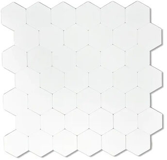 Zelfklevend Mozaïek Hexagon Wit