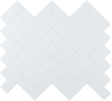 Zelfklevend Mozaïek Visgraat Wit