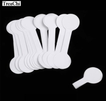 Zelfklevend Papier Sieraden Ring Tag Wit Halter Ring Tag Rechthoek Sieraden Sticker Label Tag 50Pcs/100Pcs 5x1.3cm / 100stk