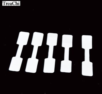 Zelfklevend Papier Sieraden Ring Tag Wit Halter Ring Tag Rechthoek Sieraden Sticker Label Tag 50Pcs/100Pcs 6x1.2cm / 100stk