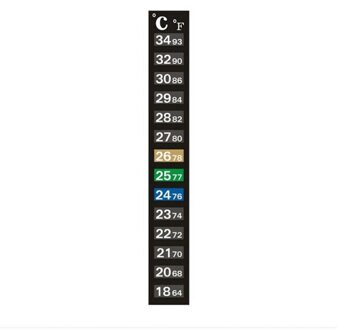 Zelfklevende Aquarium Aquarium Thermometers Sticker Dual Schaal Temperatuur-Gevoelige Verkleuring Temperatuurregeling Product