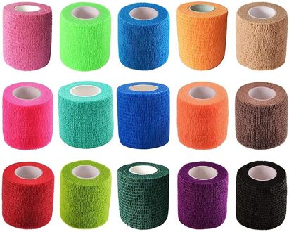 Zelfklevende Bandage Diverse Kleur Ademend Samenhangend Verband Wrap Voor Stretch Atletisch, Sport, Pols, Enkel