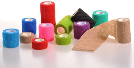 Zelfklevende Bandage Sport Hansaplast Elastische Bandage Zelfklevende Wrap Tape Enkel Knie Artrose Protector Willekeurige Kleur 10cm 4.5m