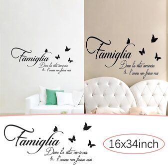 Zelfklevende Behang Muurstickers Engels Spreuken Vlinder Muursticker Woonkamer Slaapkamer Decoratie Diy Achtergrond # T2