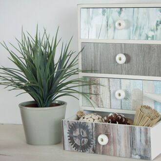 Zelfklevende Decoratiefolie Beachwood Grijs Blauw 67,5x200cm