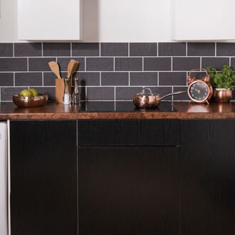 Zelfklevende Decoratiefolie Charred Wood 67,5x200cm