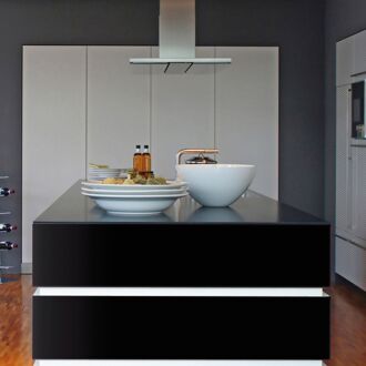 Zelfklevende Decoratiefolie Lac Zwart 45x200cm