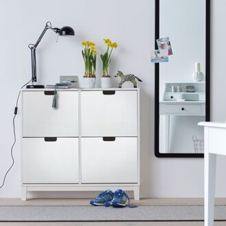 Zelfklevende Decoratiefolie Leather Wit 67,5x200cm