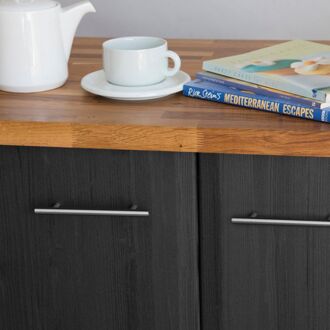 Zelfklevende Decoratiefolie Luxery Wood Zwart 67,5x150 Cm