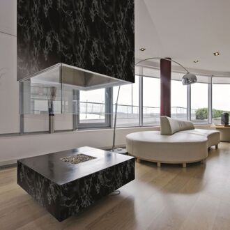 Zelfklevende Decoratiefolie Marble Zwart 45x200cm