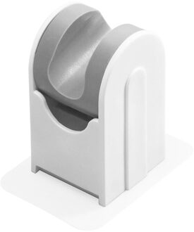 Zelfklevende Douchekop Houder Verstelbare Badkamer Beugel Universal Wall Mount Bevestiging Stand Base Punch-Gratis Douchekop Rack wit