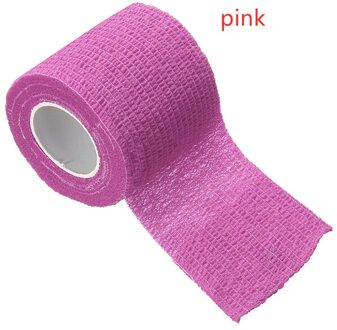 Zelfklevende Elastische Bandage Wrap Tape Kleurrijke 4.5M Hunt Vermomming Hansaplast Sport Protector Tape Voor Knie Enkel Palm Roze