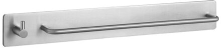 Zelfklevende Geborsteld Afwerking Rvs Handdoek Bar Rack Houder Met Haken L5YE 1 hook