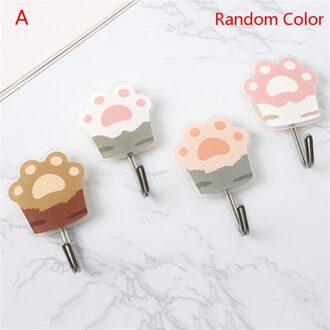 Zelfklevende Haak Kat Patroon Opslag Houder Voor Badkamer Keuken Hanger Haak