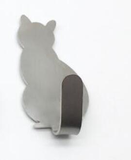 Zelfklevende Haken Kat Patroon Opslag Houder Voor Badkamer Keuken Hanger Stick Op Wall Opknoping Deur Kleren Handdoekhouders