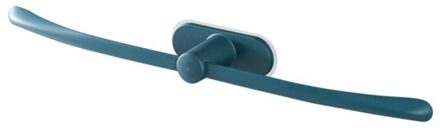 Zelfklevende Handdoek Houder Rek Wandmontage Handdoek Hanger Badkamer Handdoek Bar Plank Multifunctionele Opknoping Haak Badkamer Organizer blauw