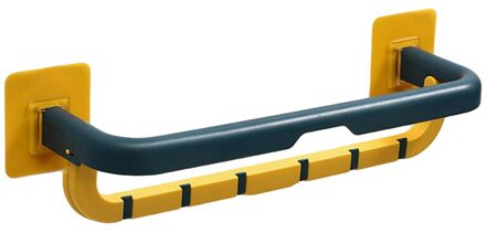 Zelfklevende Handdoek Houder Rek Wandmontage Handdoek Hanger Badkamer Handdoek Bar Plank Rolhouder Opknoping Haak Badkamer Organizer blauw