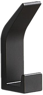 Zelfklevende Handdoek Sleutel Haak Badkamer Kleren Haak Voor Slaapkamer Robe Hook Kapstok Voor Woonkamer Keuken Accessoires A-zwart 1stk