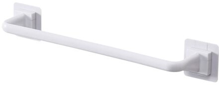 Zelfklevende Handdoek Staaf Muur Badhanddoek Houder Rail Rack Voor Keuken Badkamer Muur Gemonteerde Toiletrolhouder 24.5/34 Cm wit / 24.5cm