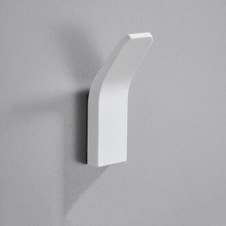 Zelfklevende Keuken Opslag Handdoek Haak Kleding Tas Hanger Haak Voor Badkamer Moderne Muur Hanger Haak Bad Accessoires wit