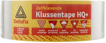 zelfklevende klussentape HQ+ 50mm/50 m grijs