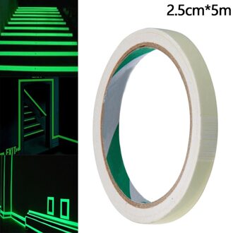 Zelfklevende Lichtgevende Tape Glow In The Dark Waterdichte Groen Licht Lichtgevende Tape Sticker Muursticker Veiligheid Film Stage tape 2.5CMX5M