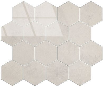 Zelfklevende Mozaïek Tegel - Afimera Beige Marble Hexagon - Beige - 29.2x25.4x3.3mm