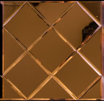 Zelfklevende Mozaïek Tegel - Afimera Copper Glass - Koper - 300x300x4mm